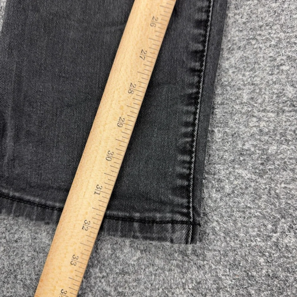 True Religion Geno Flap Relaxed Slim Jeans Mens 34x32 Black Distressed Denim